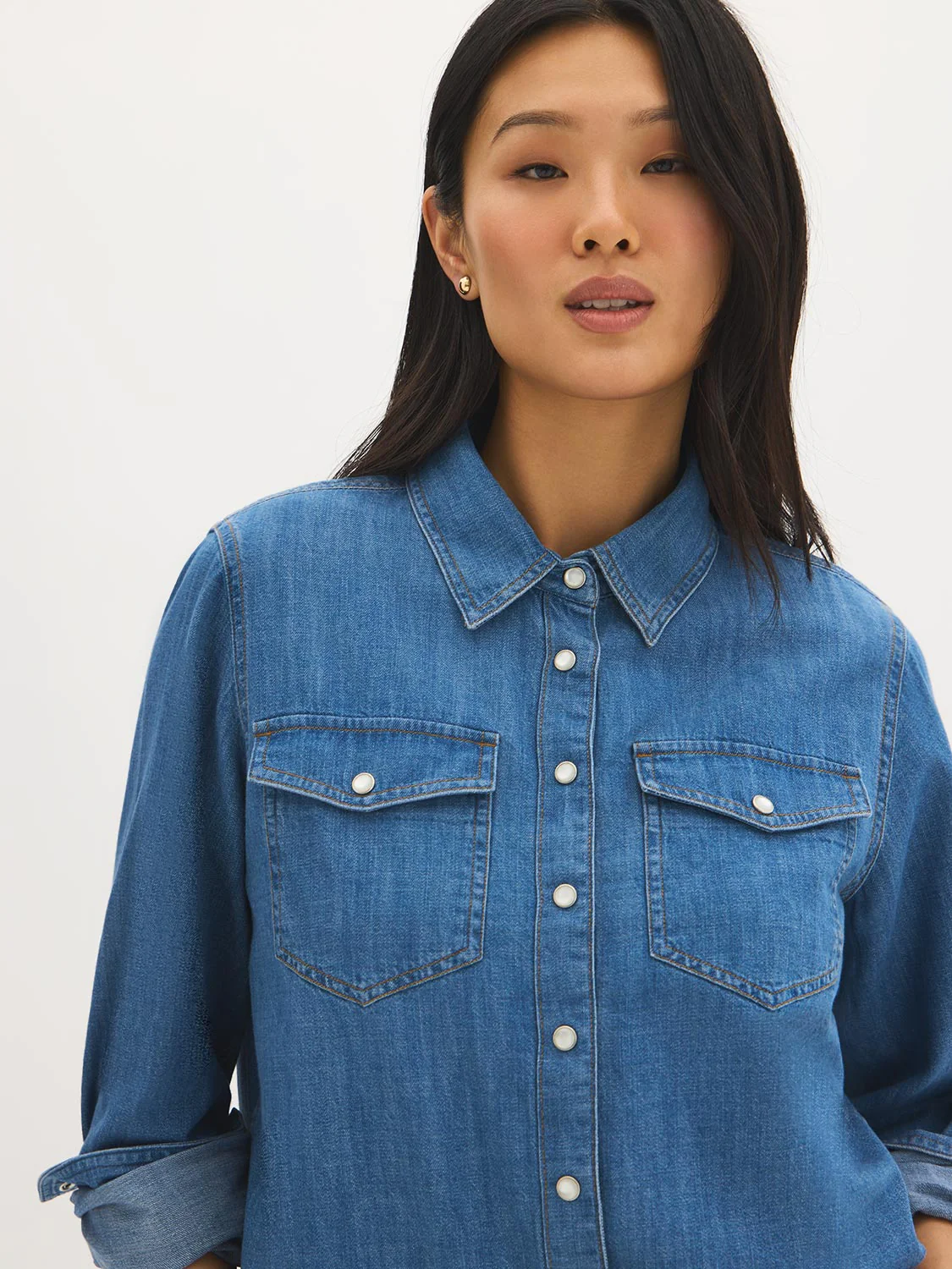 Denim Cotton Shirt - Image 2
