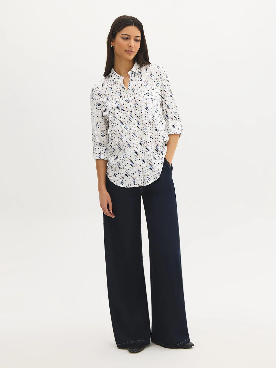 Printed Utility Blouse - Image 4
