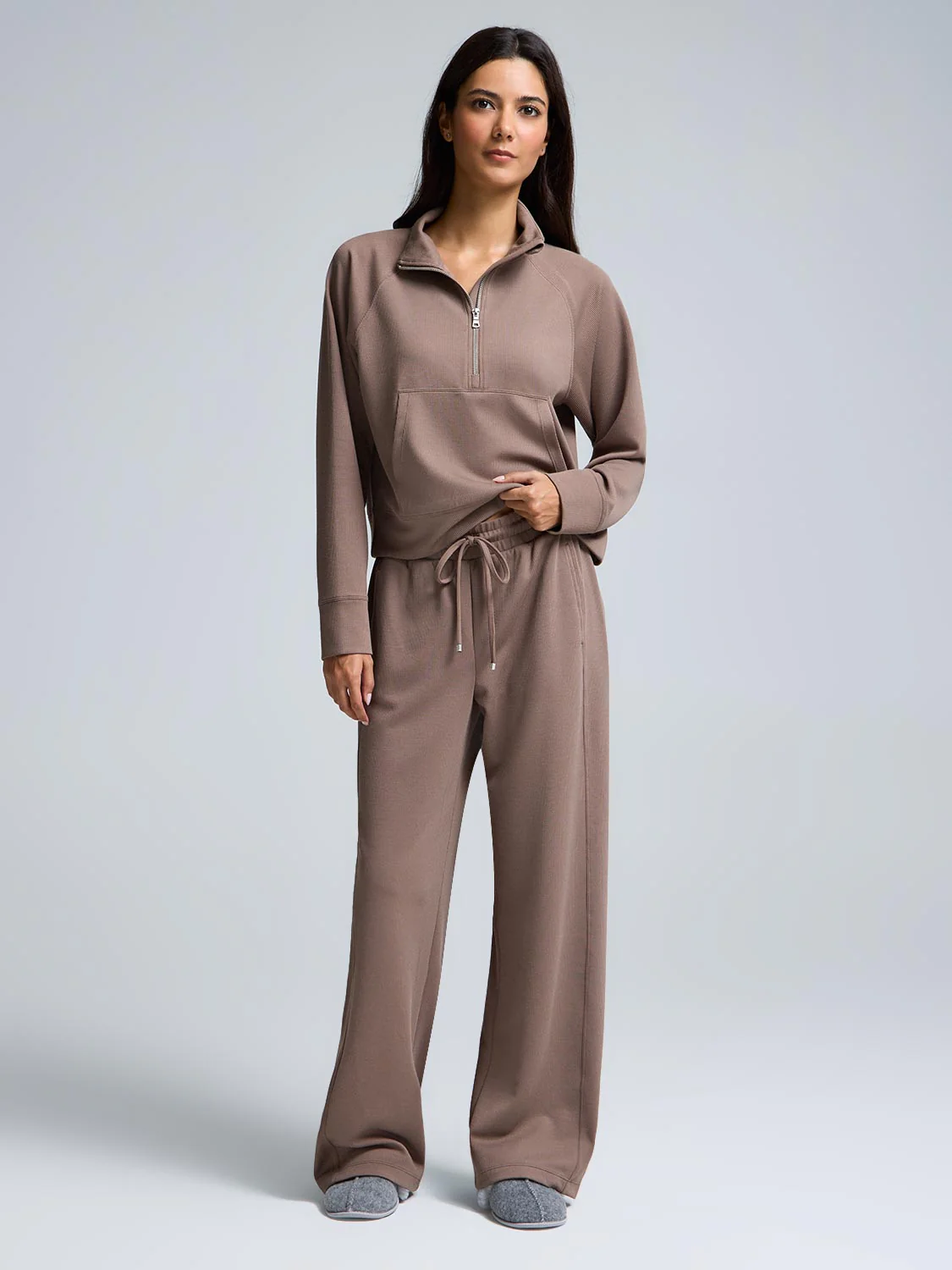 Wide-Leg Ribbed Pants - Image 3