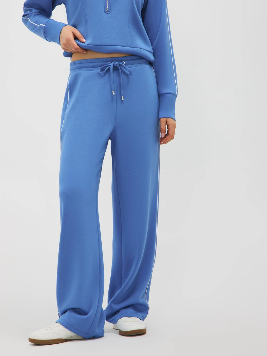 Cloud Fleece Contrast Piping Pants - Image 2