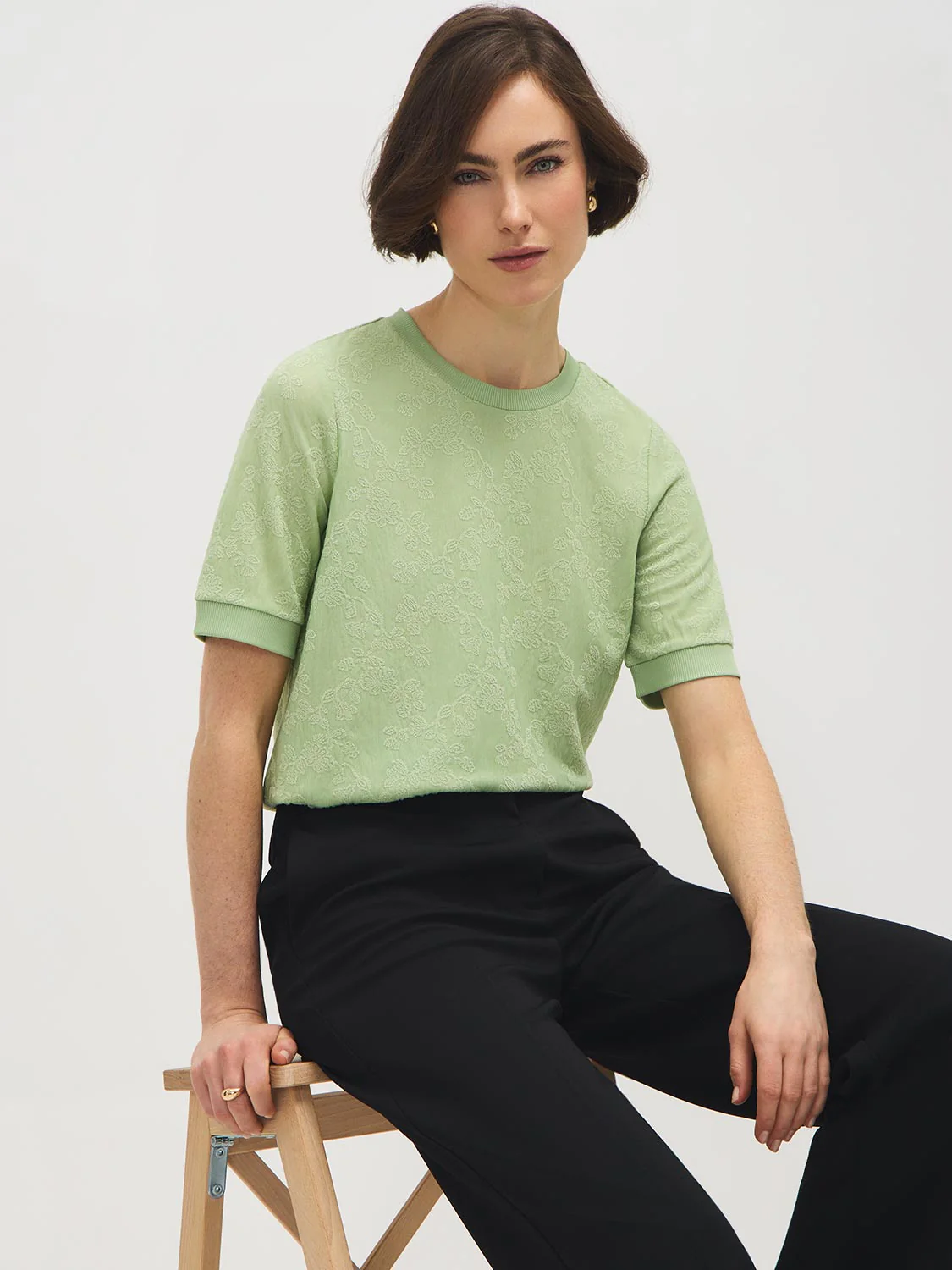 Crinkled Mesh T-Shirt - Image 2