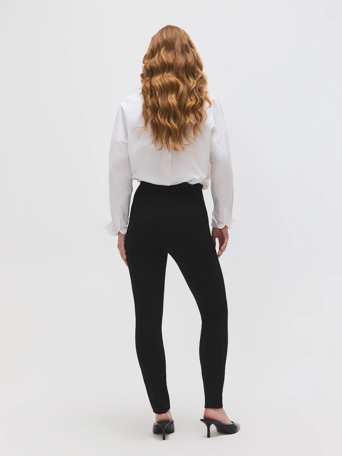 Button Detail Skinny Leg Pants - Image 4