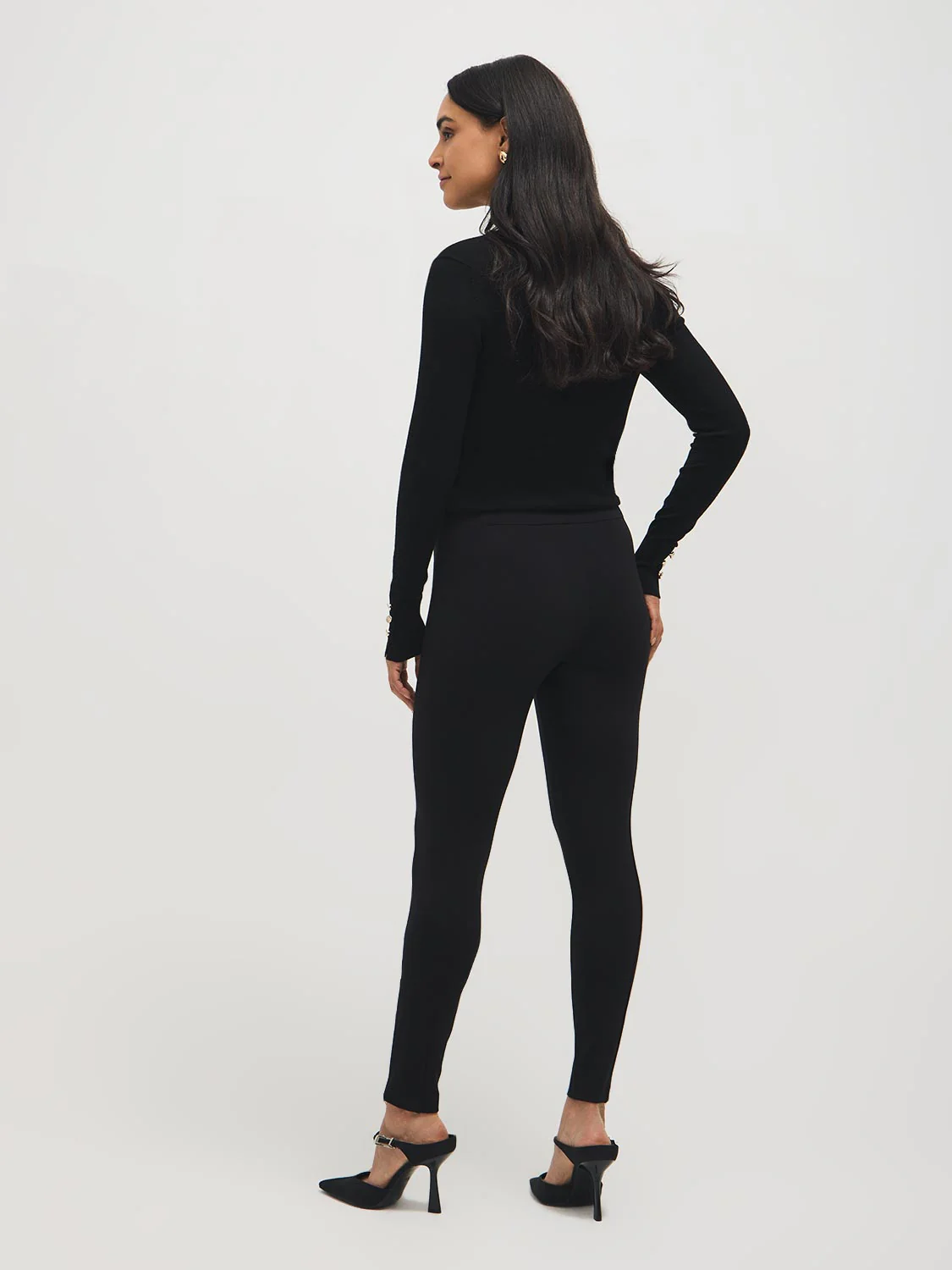 Zipper Hem Skinny Leg Pants - Image 3