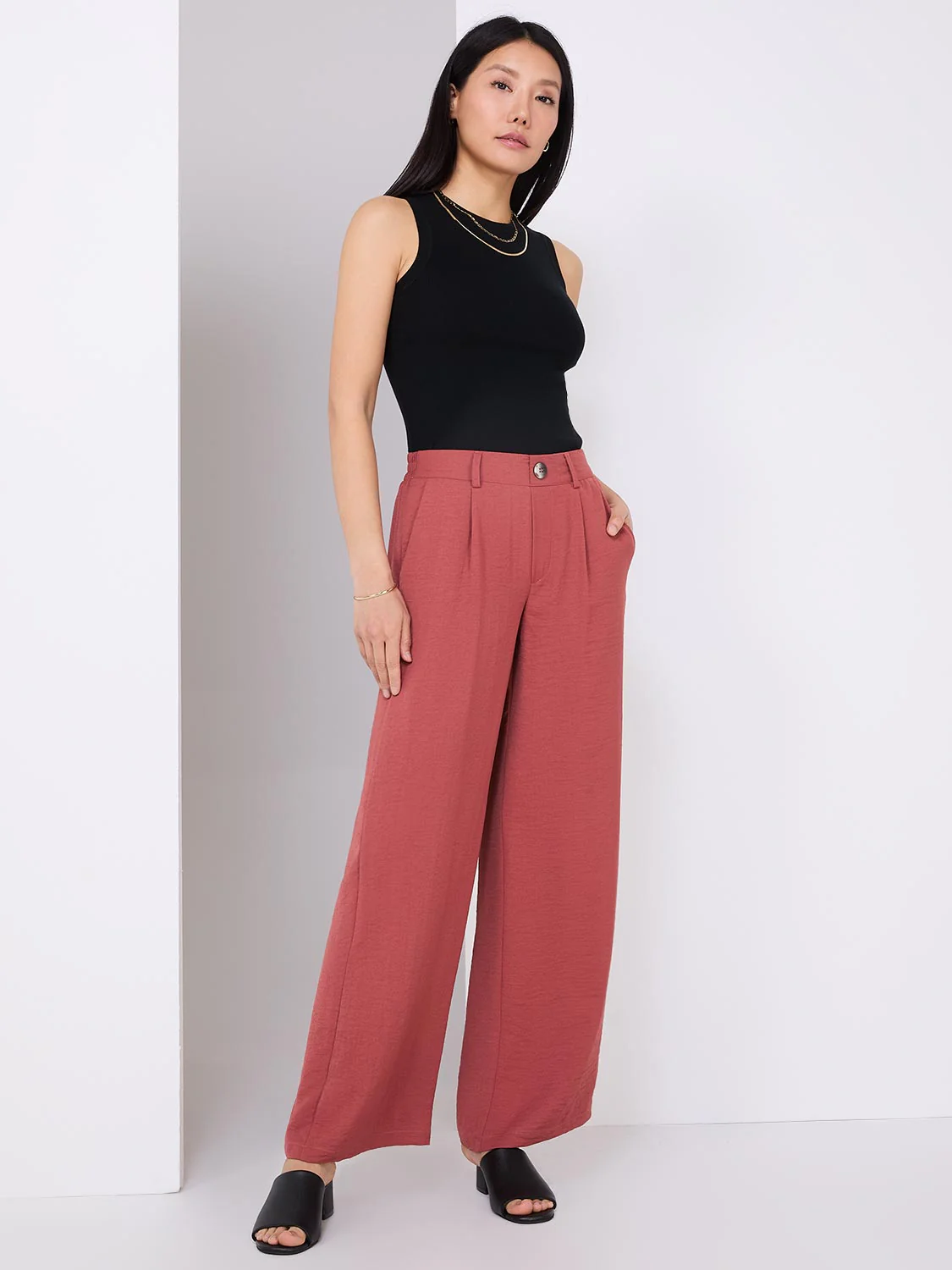 Classic Rise Wide-Leg Pants - Image 6