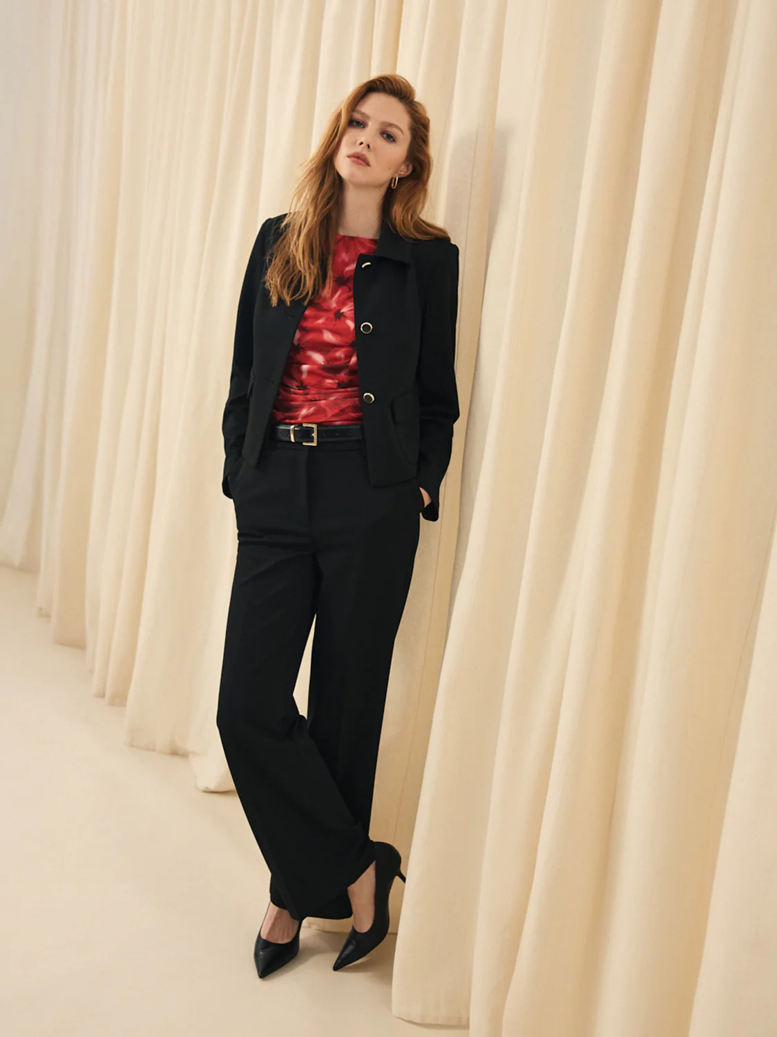 Wide-Leg Twill Pants - Image 5