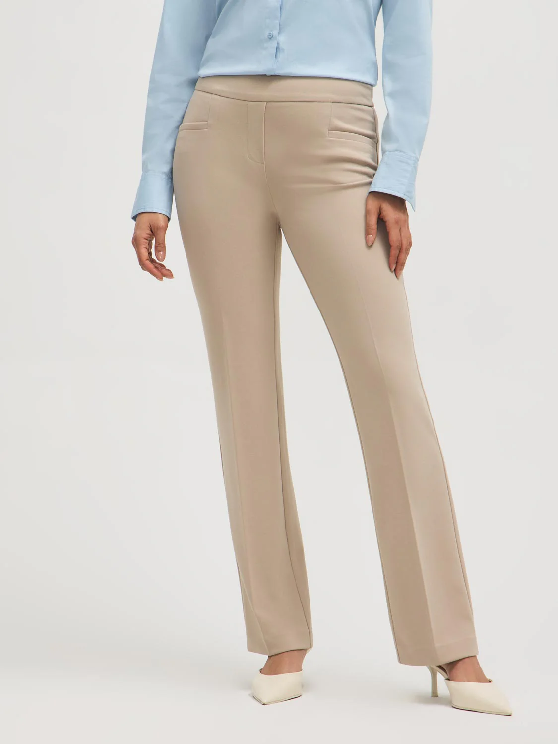 Straight Leg Crepe Pants - Image 13