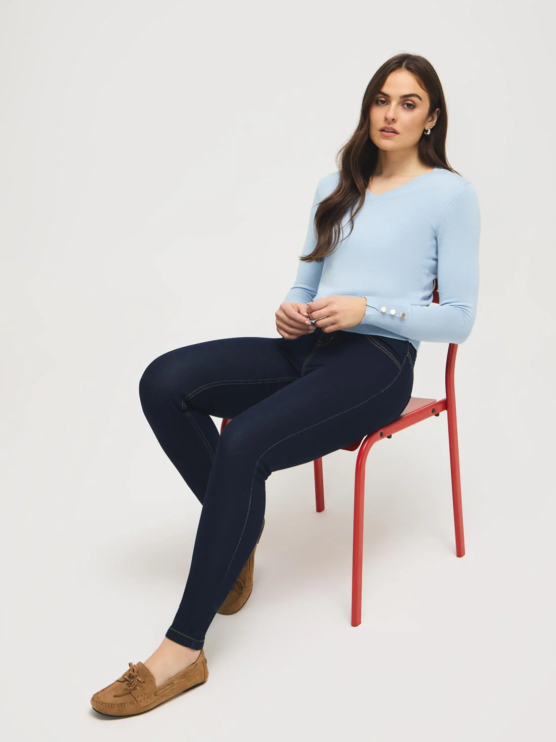 Cotton-Blend Stretch Skinny Jeans - Image 3