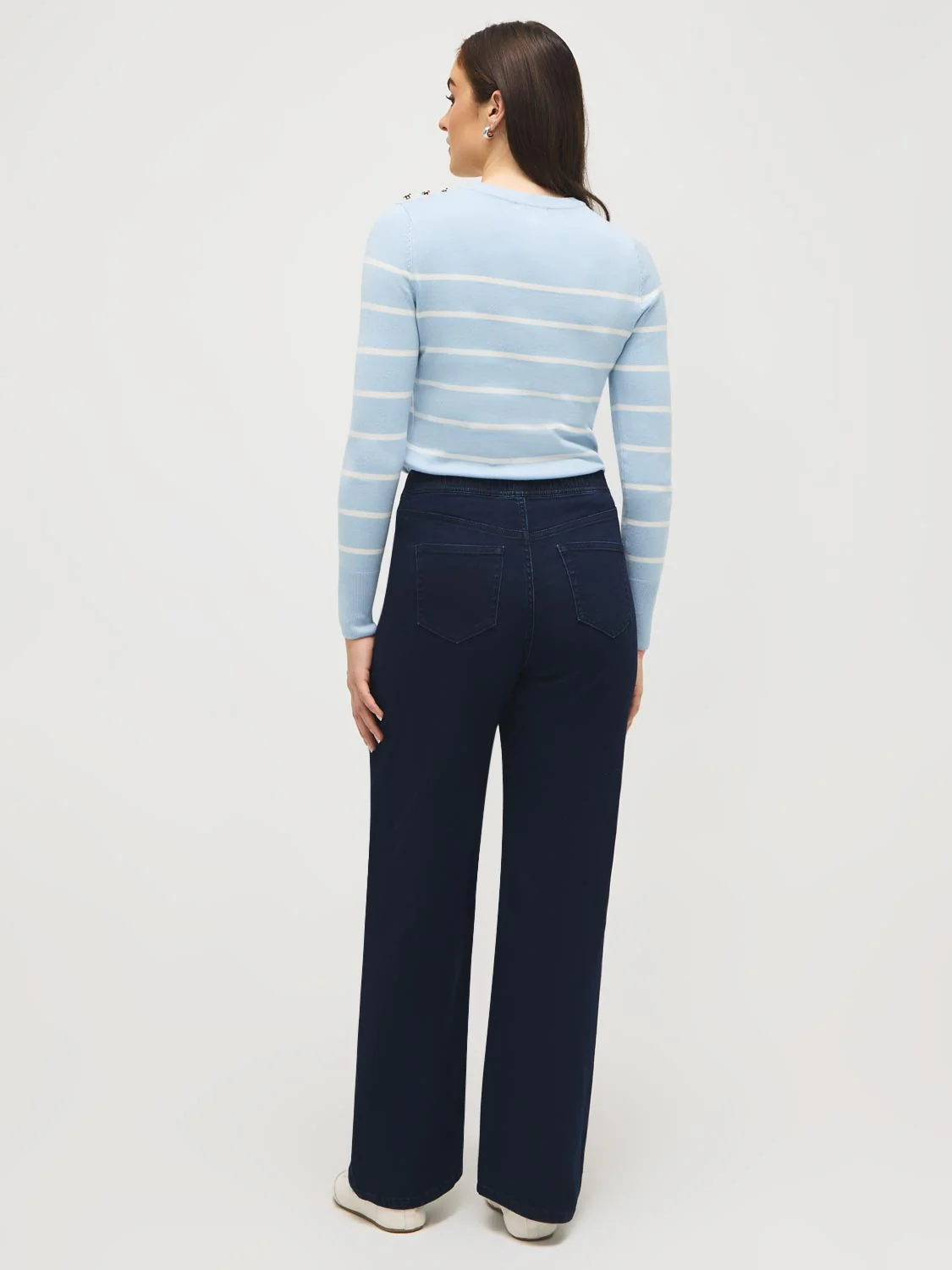 Drawstring Wide-Leg Jeans - Image 10
