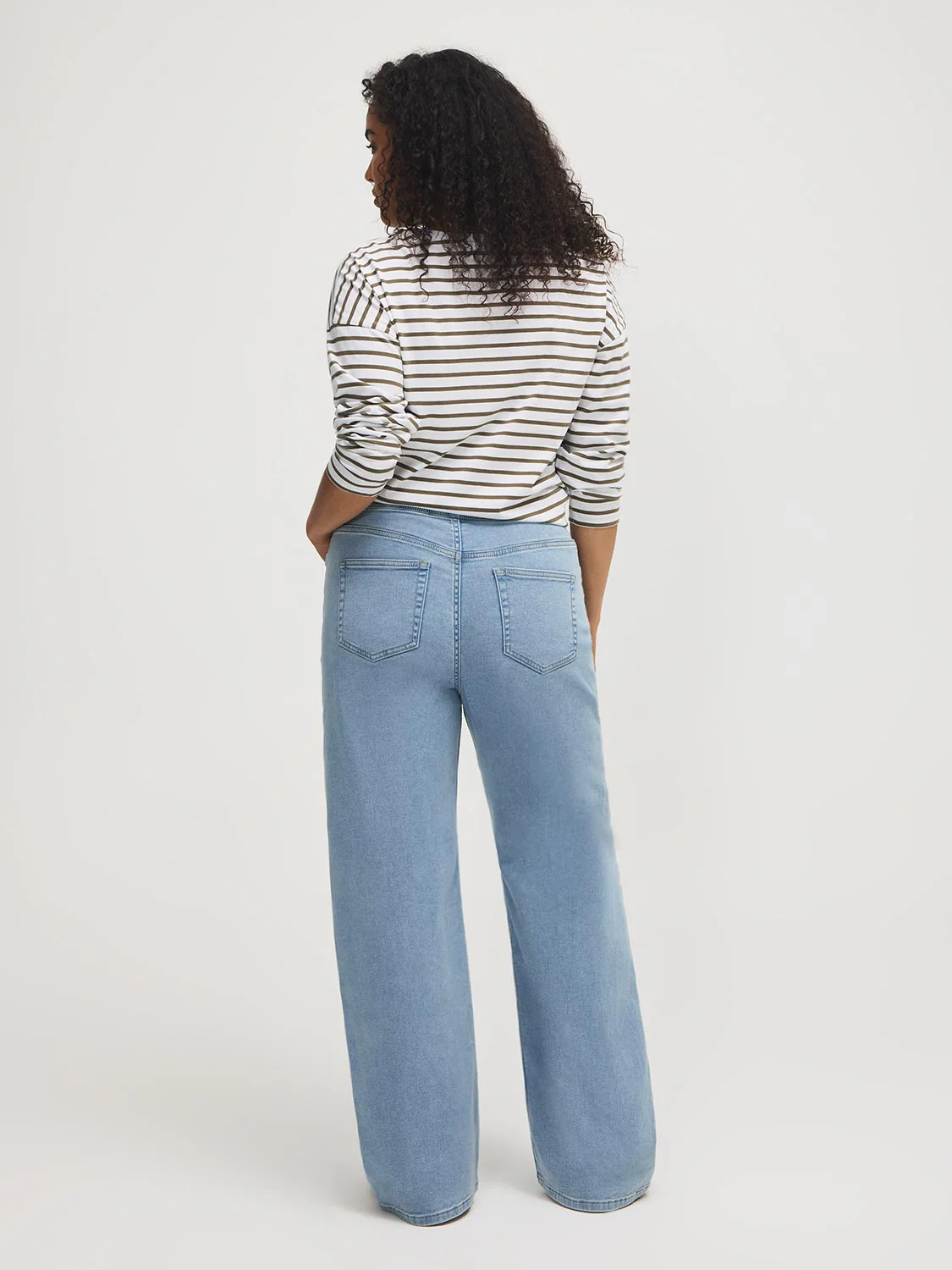Drawstring Wide-Leg Jeans - Image 6