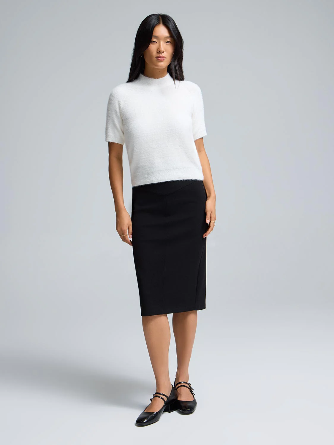 Front Yoke Pencil Skirt - Image 5