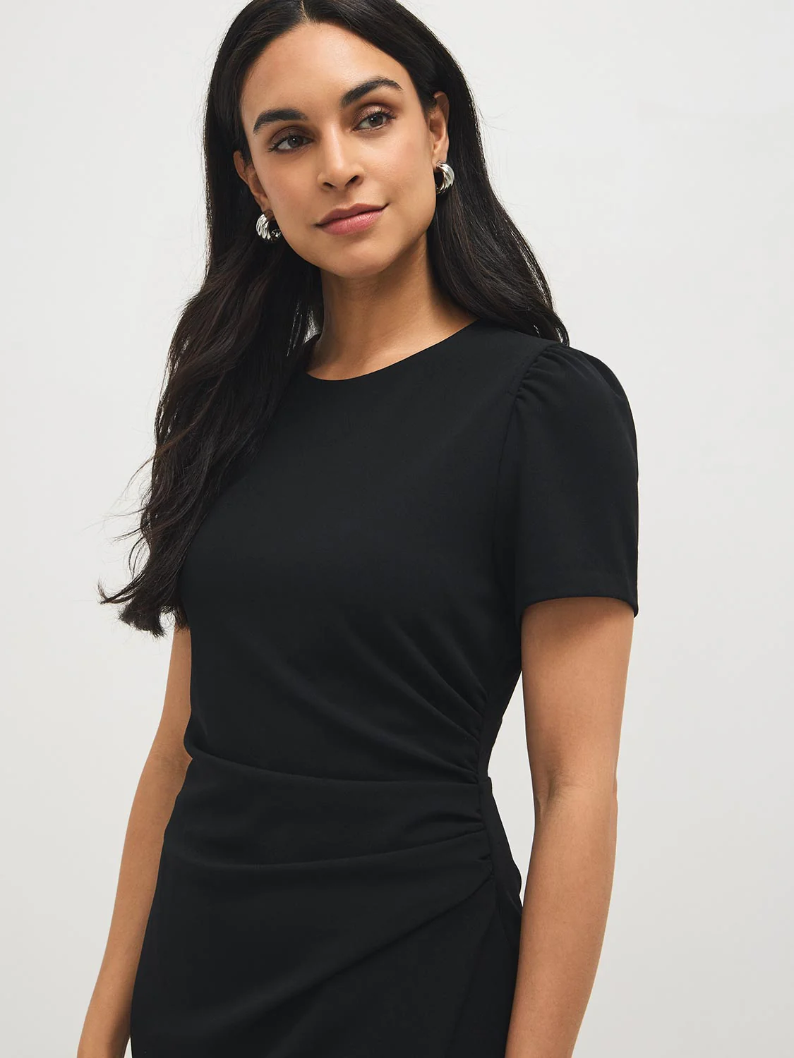 Sheath Dress With Ruched Detail - Image 4