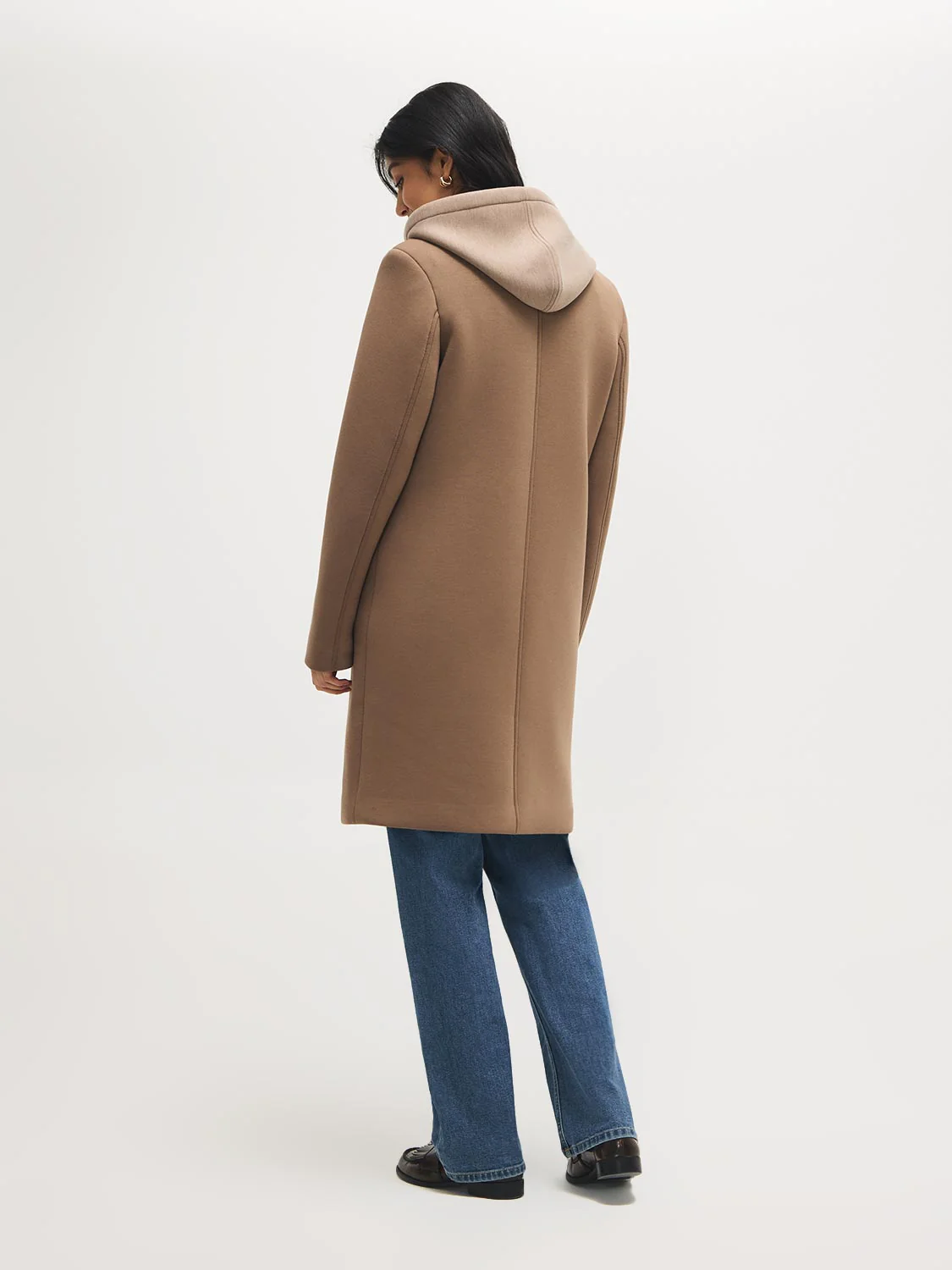 Mid-Length Coat With Removable Hood - Image 6