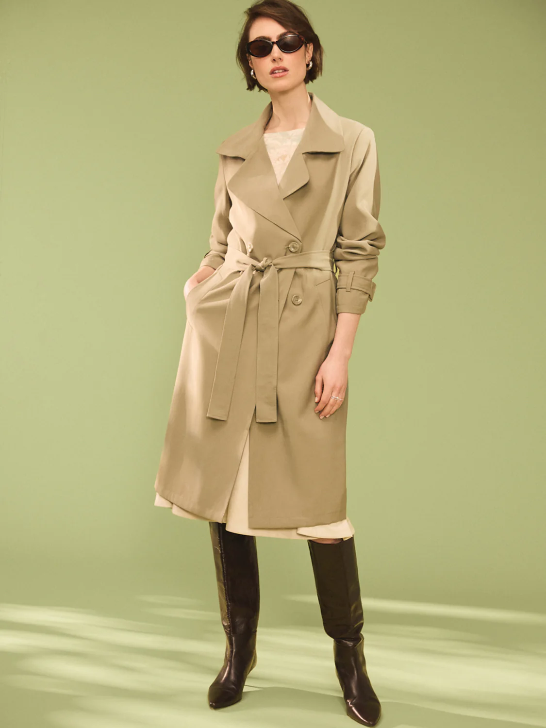 Trench Coat With Belt