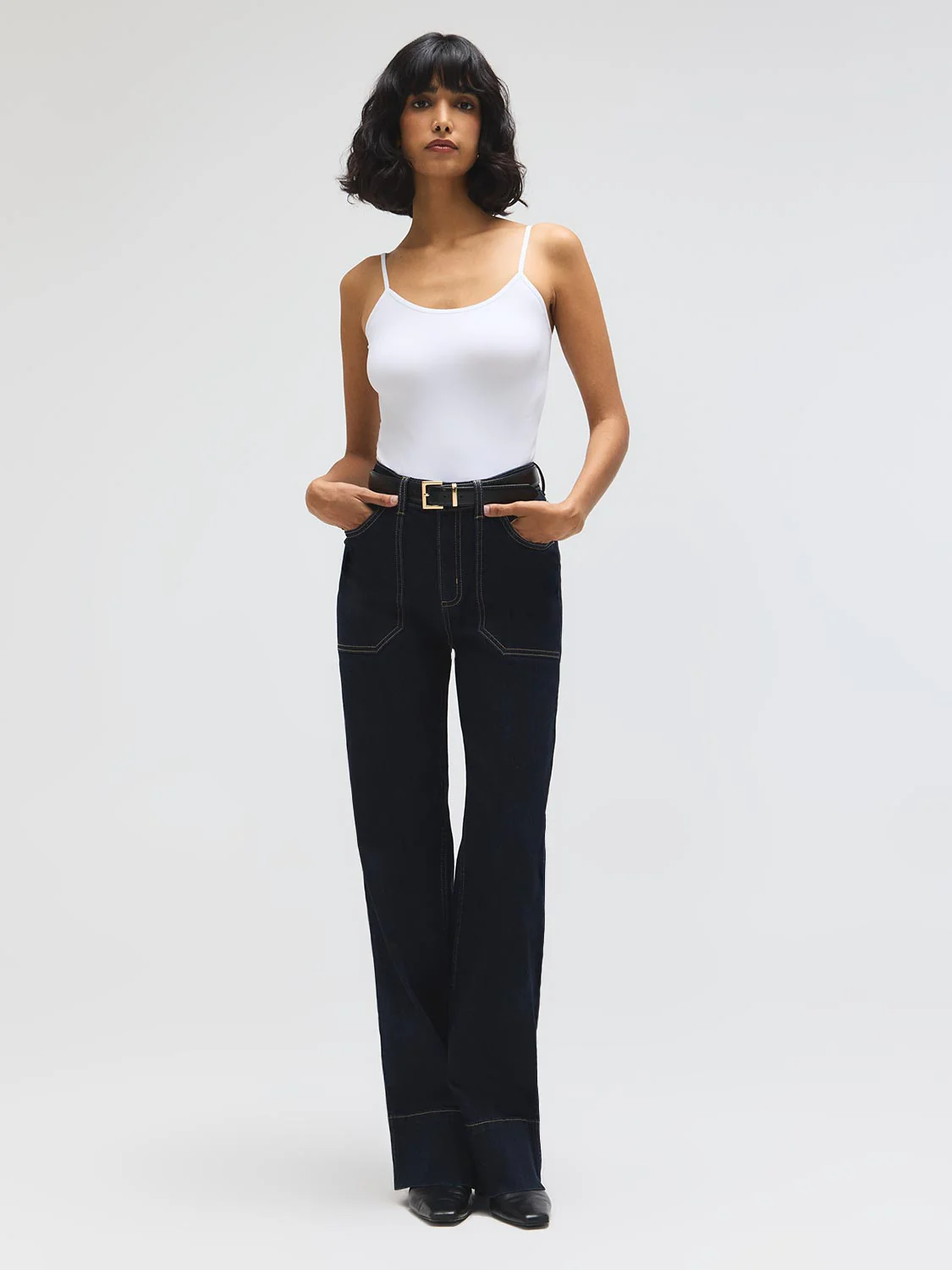 Seamless Spaghetti Strap Tank Top - Image 3