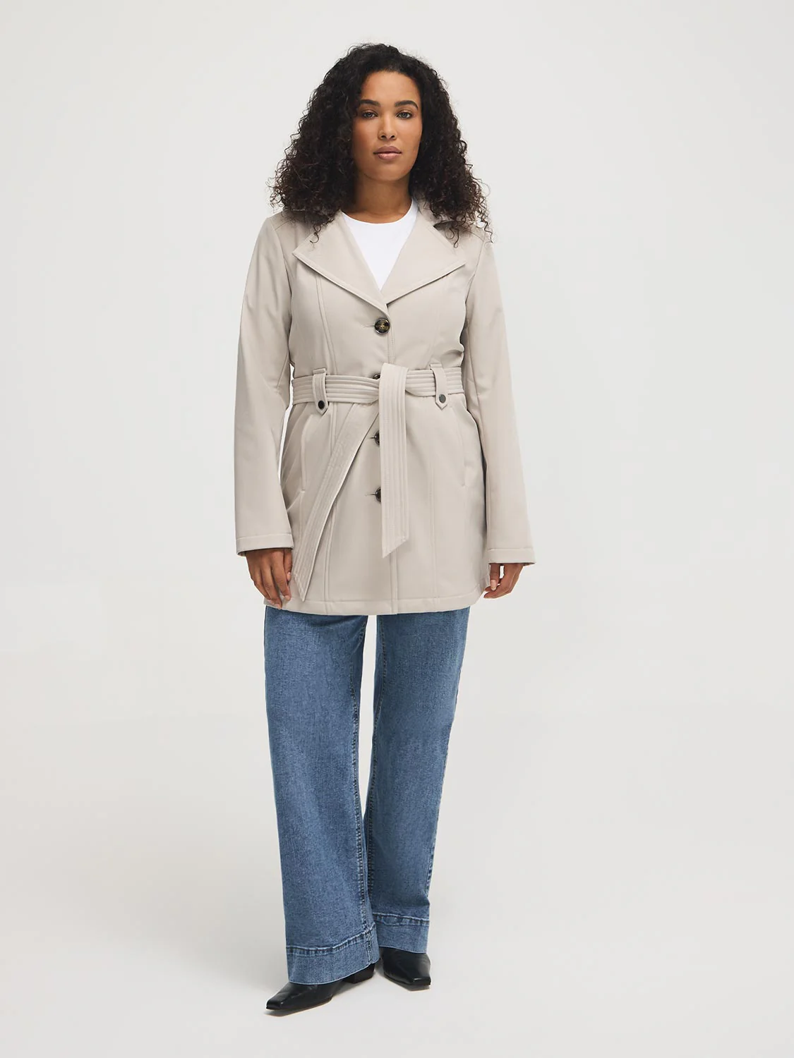 Mid-Length Hooded Trench Coat - Image 10