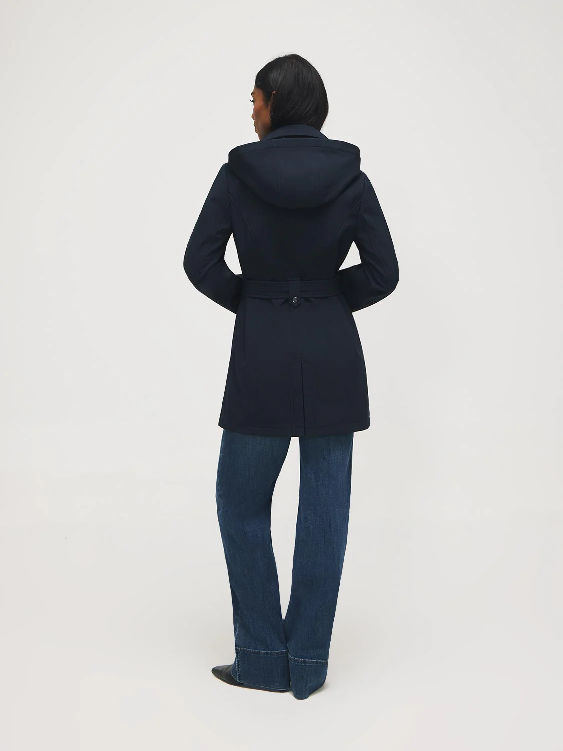Mid-Length Hooded Trench Coat - Image 6