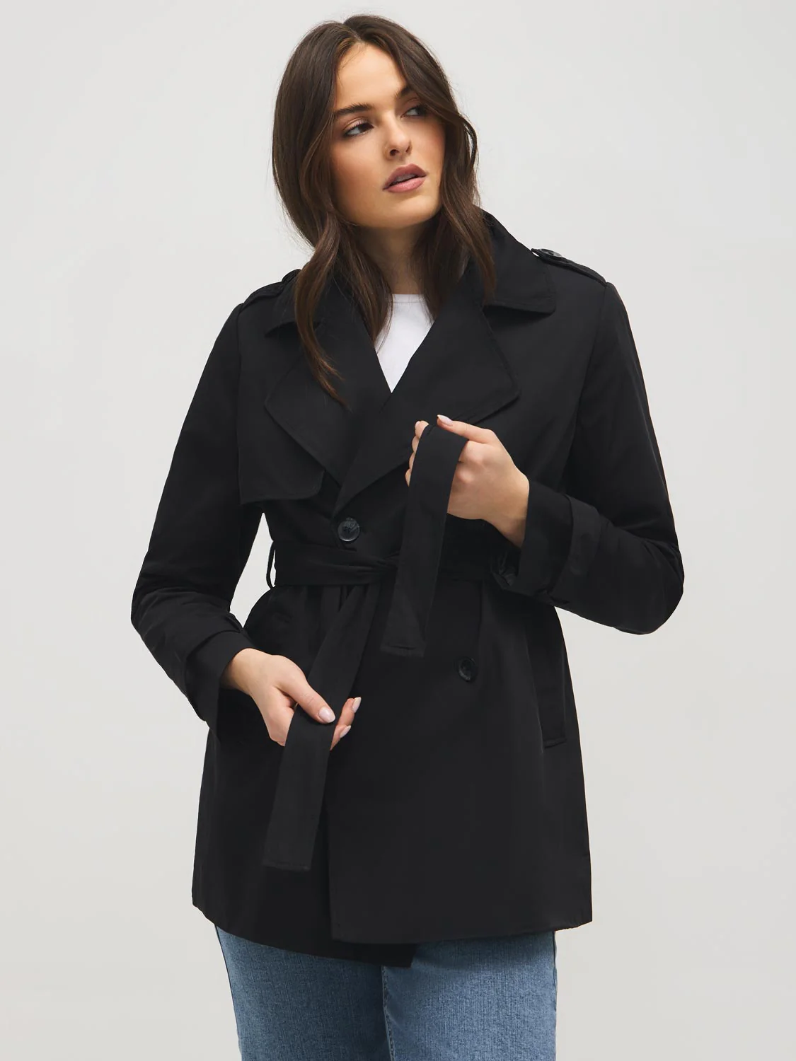 Mid-Length Trench Coat - Image 7
