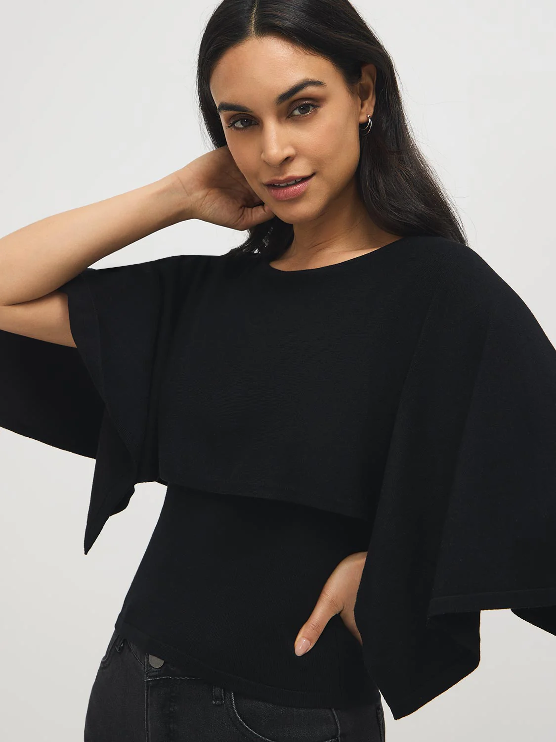 2-Fer Cape Sweater - Image 2