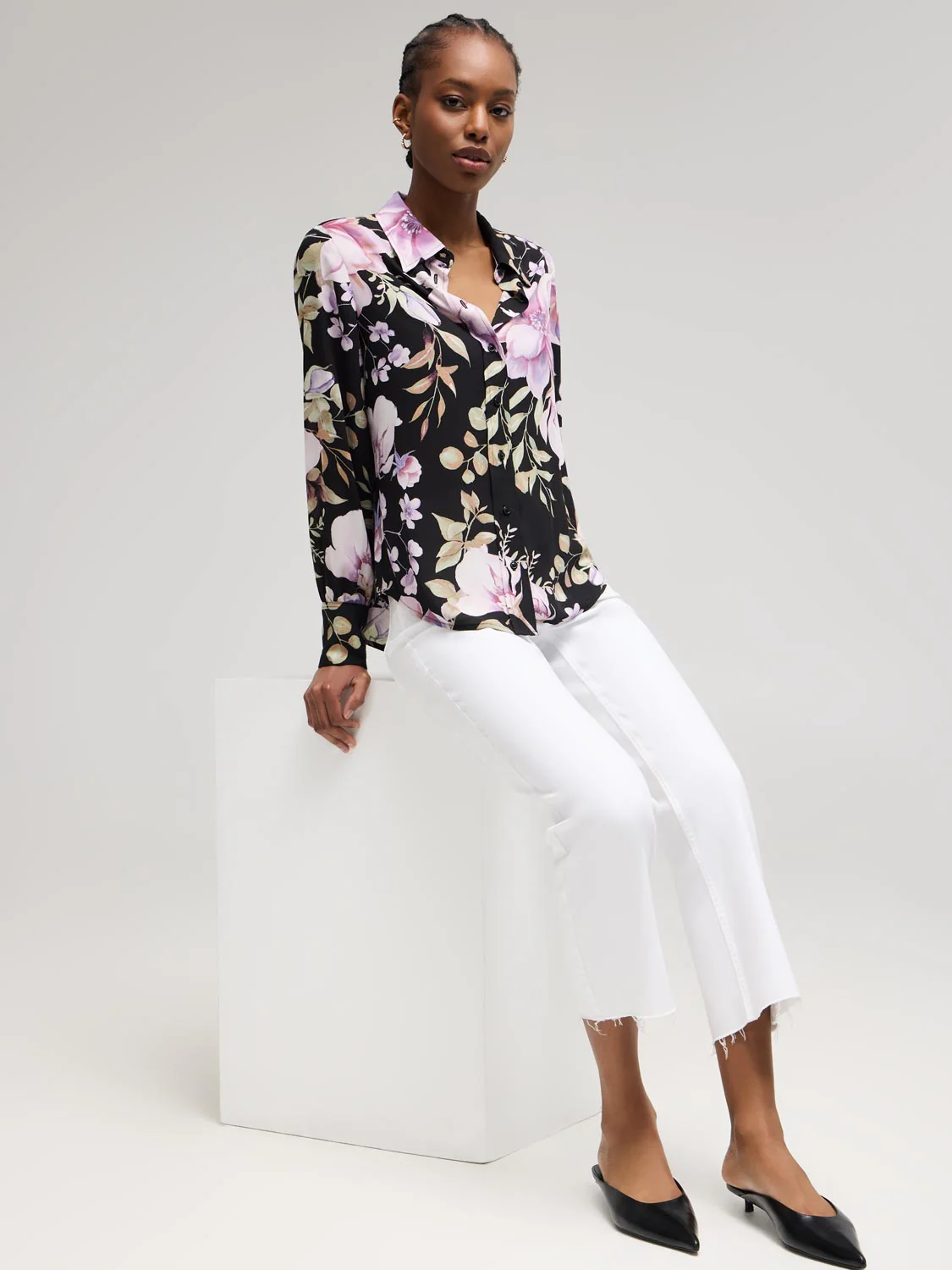 Floral Chiffon Blouse - Image 2