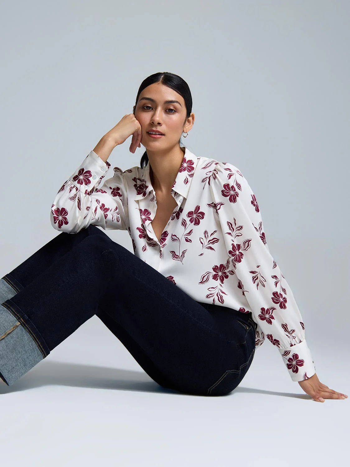 Floral Print Blouse - Image 3