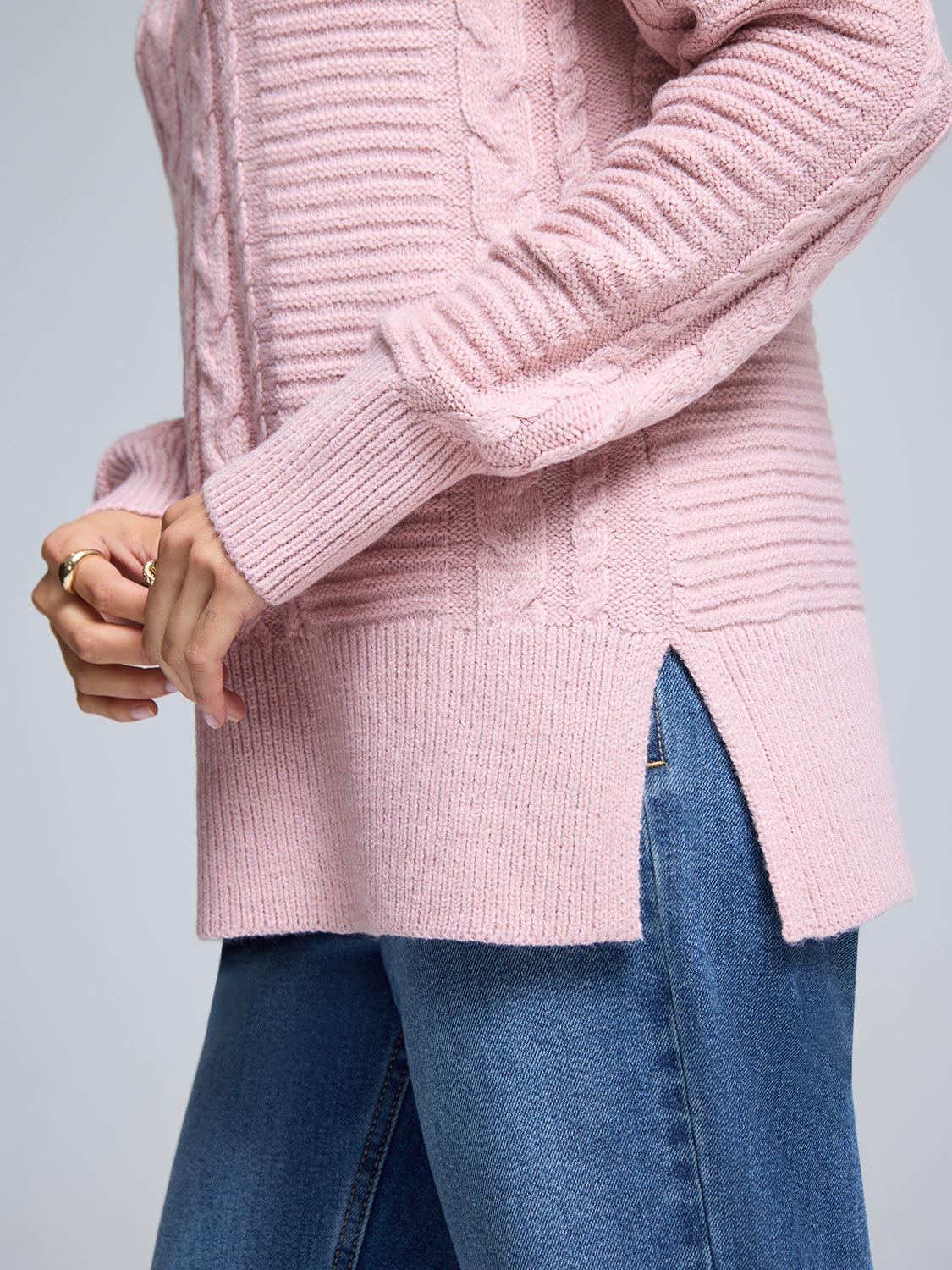Cable Knit Sweater - Image 12