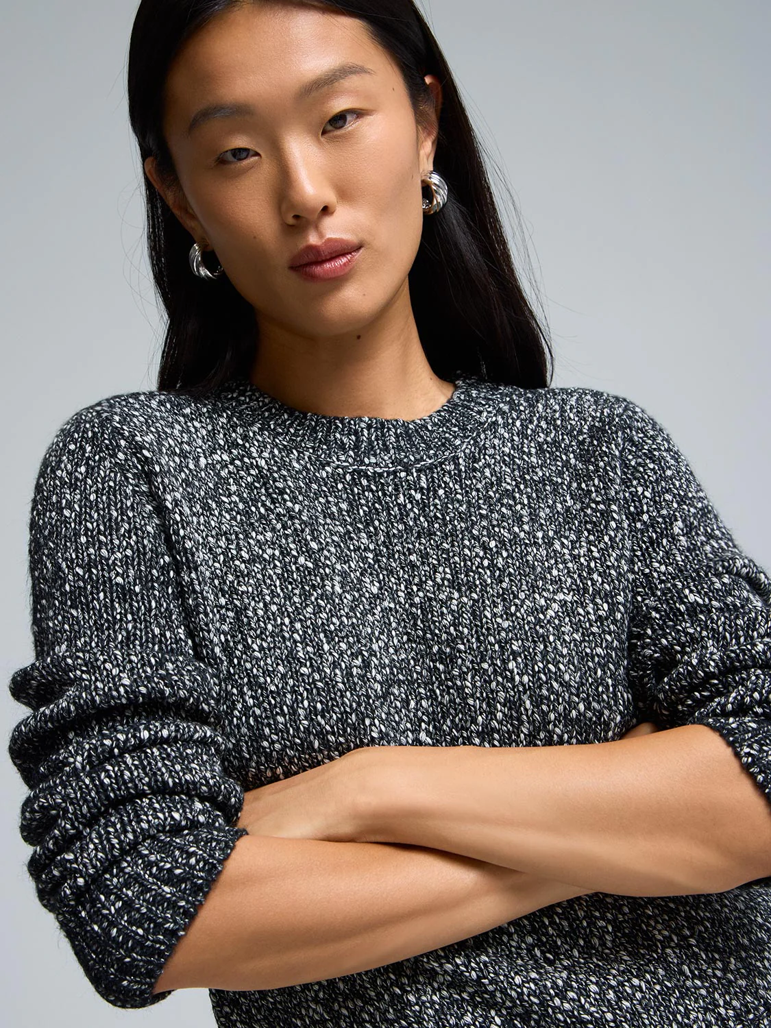 Metallic Melange Sweater - Image 2