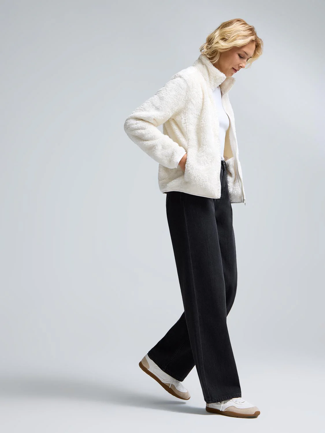 Zip-Front Teddy Jacket - Image 10