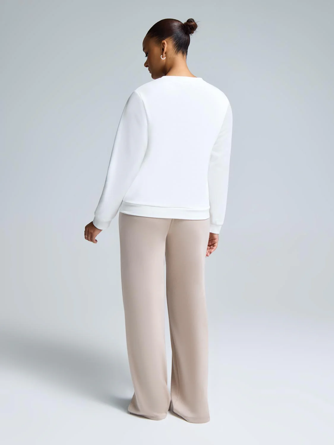 Floral Embroidered Fleece Sweatshirt - Image 3