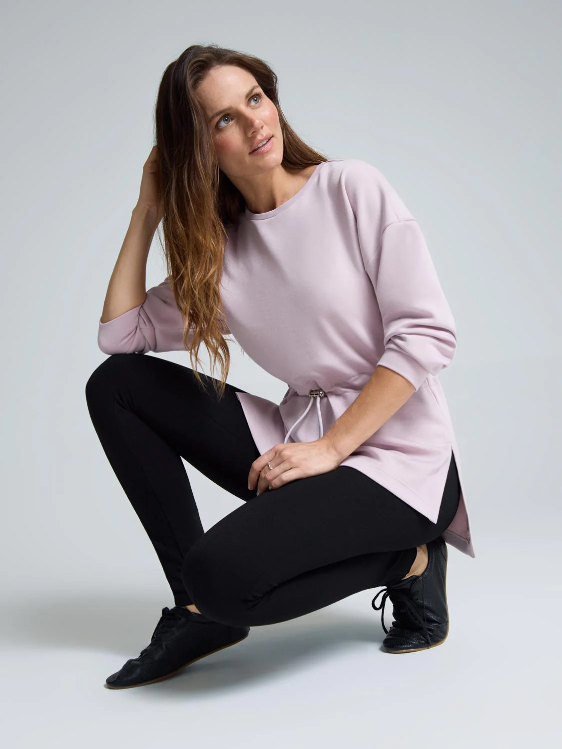 Cloud Fleece Drawstring Tunic Sweatshirt - Image 4