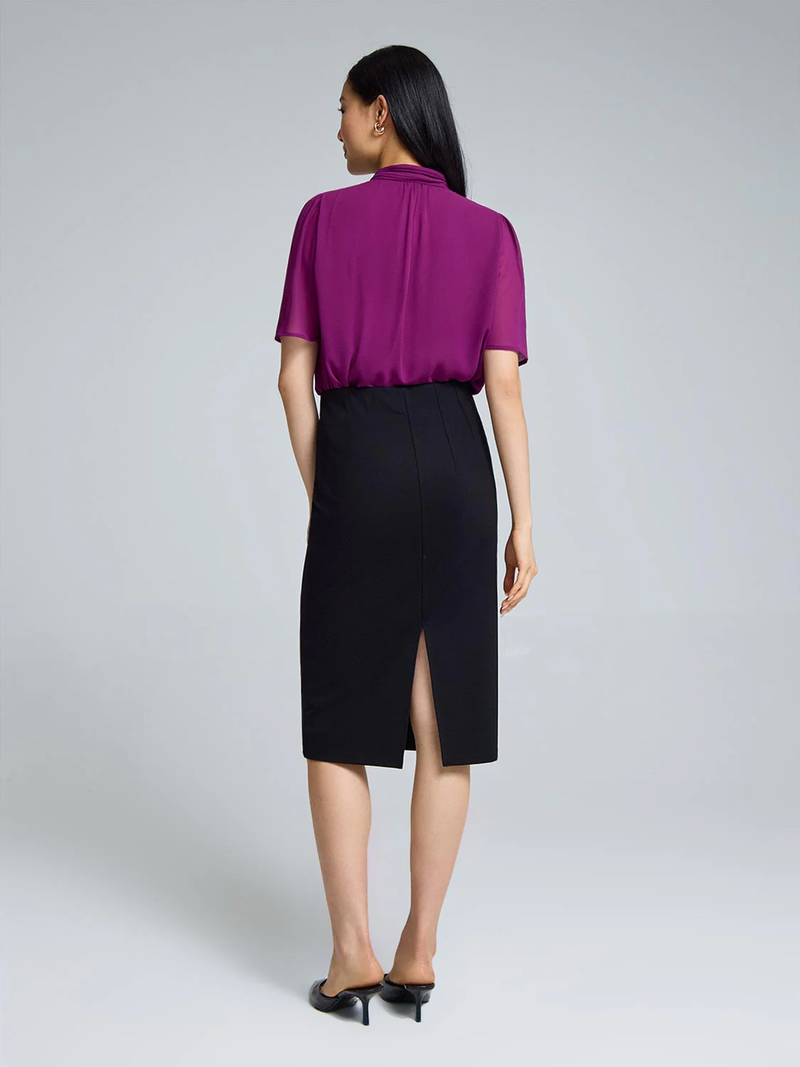 Pencil Skirt With Corset Waist - Image 5