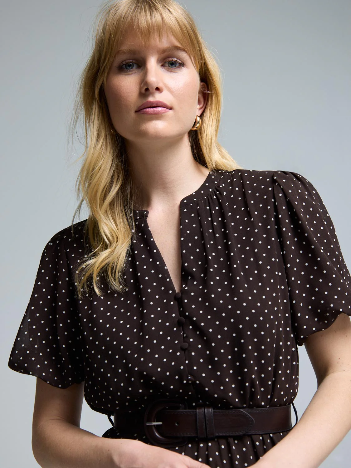 Polka Dot Midi Dress - Image 3