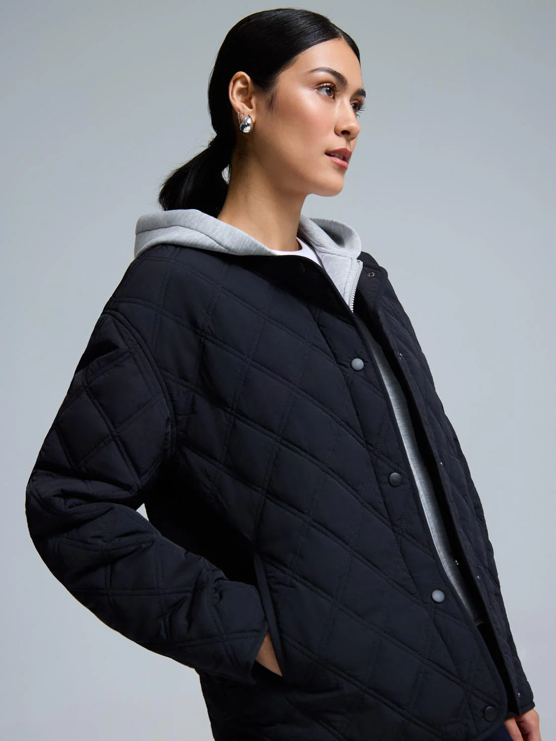 Hooded Quilted Jacket - Image 6