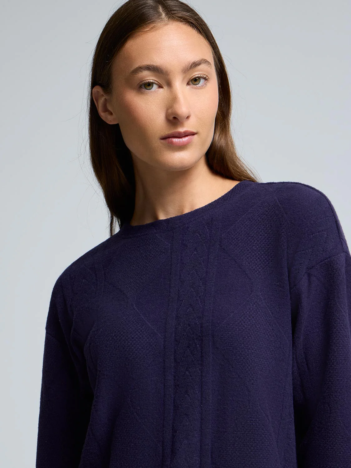 Cable Knit Jacquard Top - Image 11