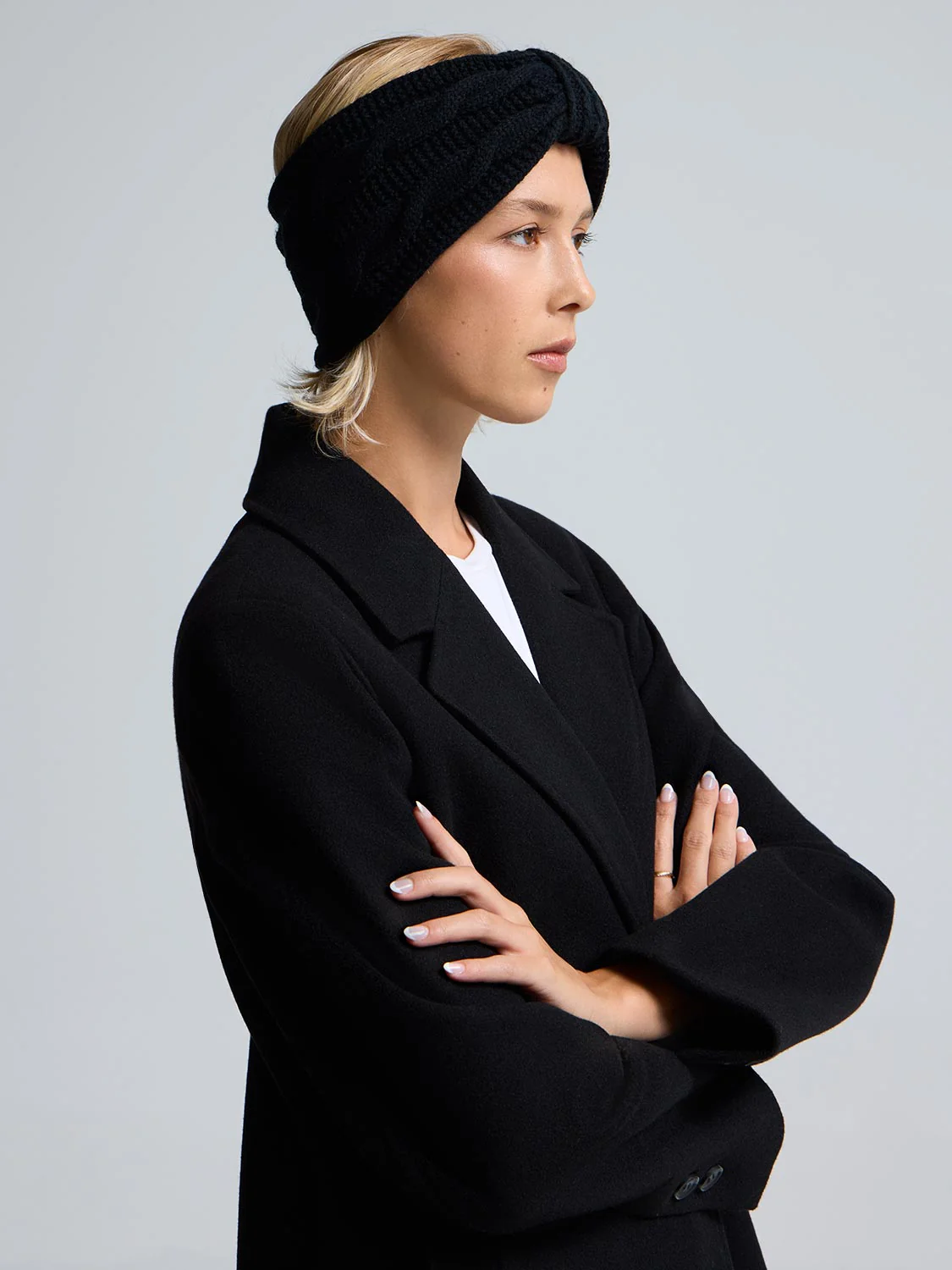 Fleece Lined Knit Headband - Image 3