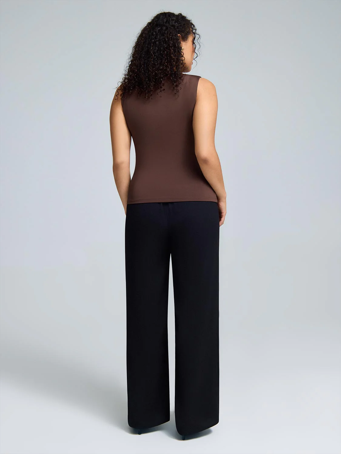 Double Layer High Neck Tank Top - Image 3
