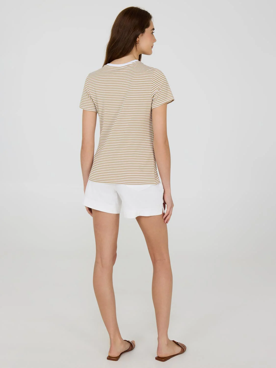 Striped Short Sleeve Crew Neck T-Shirt - Image 3