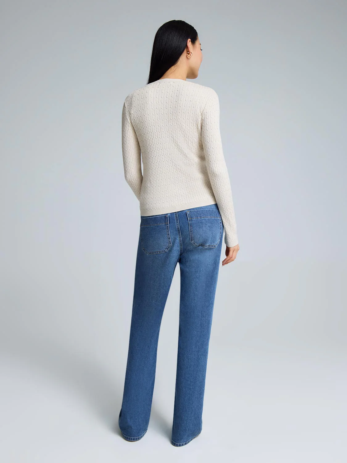 Cable Knit Sleeveless Sweater - Image 8