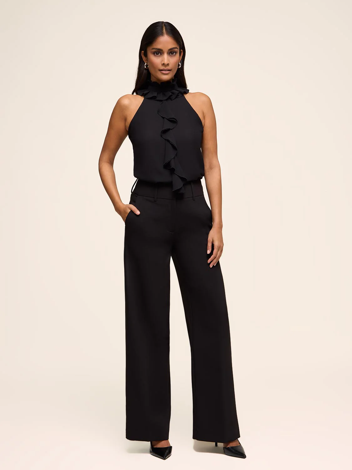 Ruffle Chiffon Top - Image 3