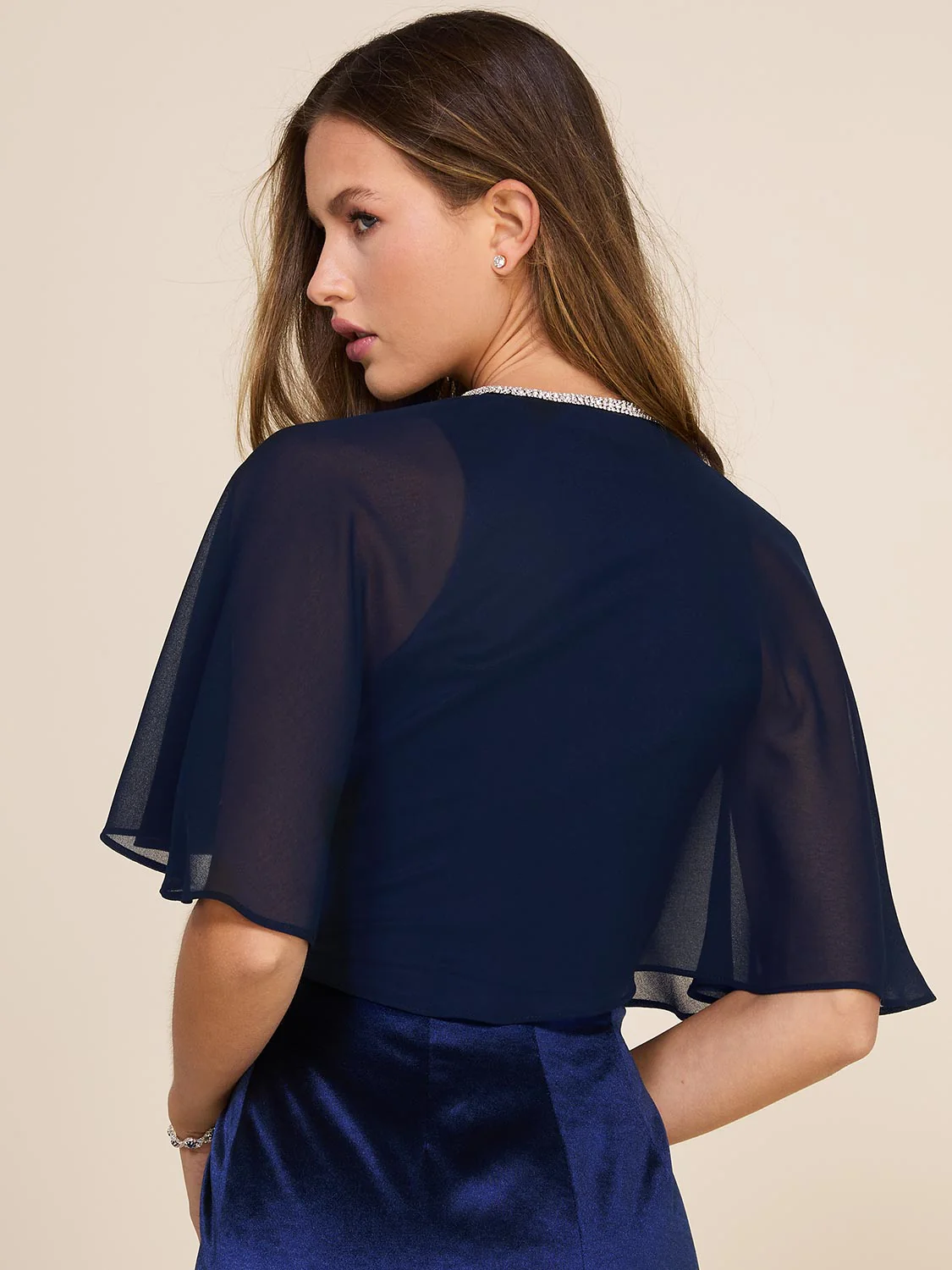 Chiffon Cape Cover-Up - Image 6