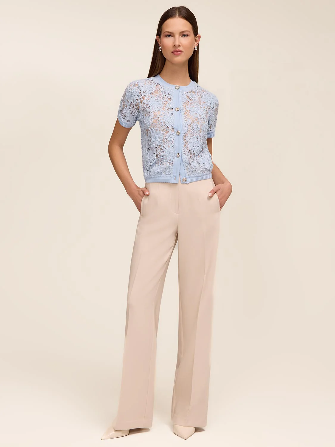 Floral Lace Cardigan - Image 6