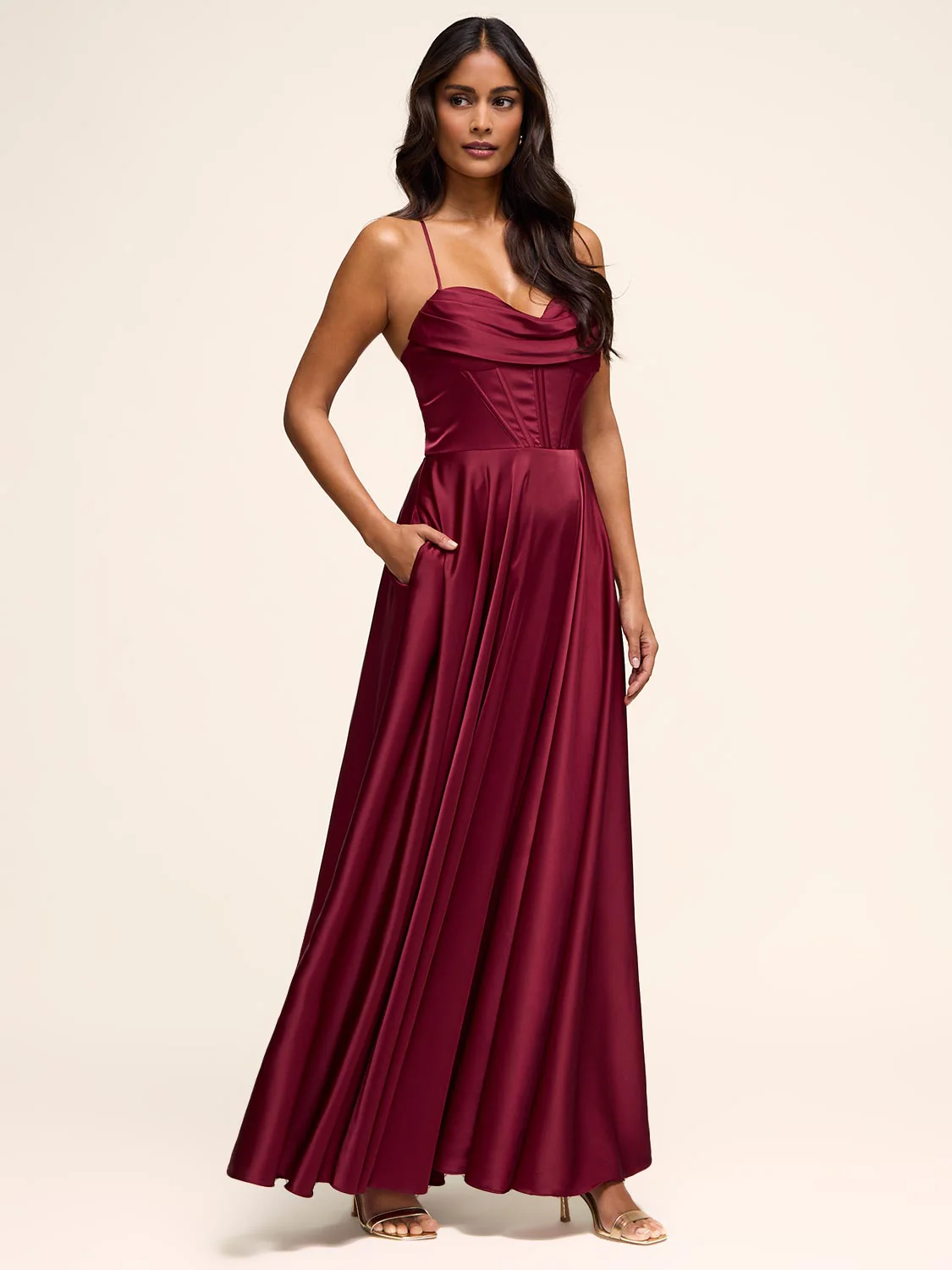 Bustier Satin Gown - Image 3