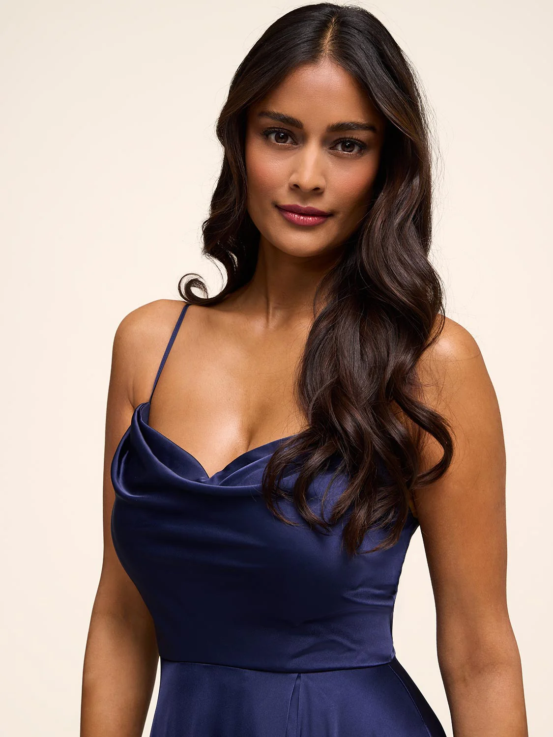 Cowl Neck Satin Gown - Image 5