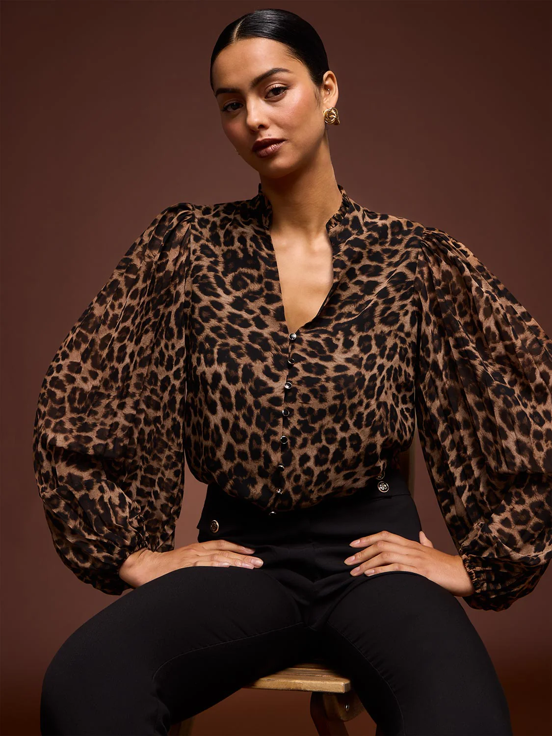 Leopard Print Blouse