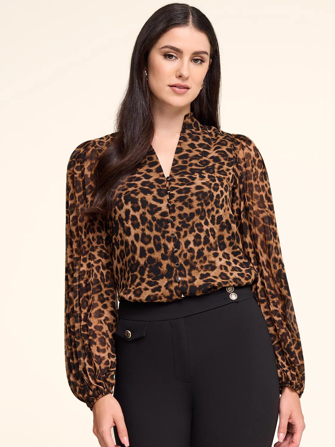 Leopard Print Blouse - Image 10