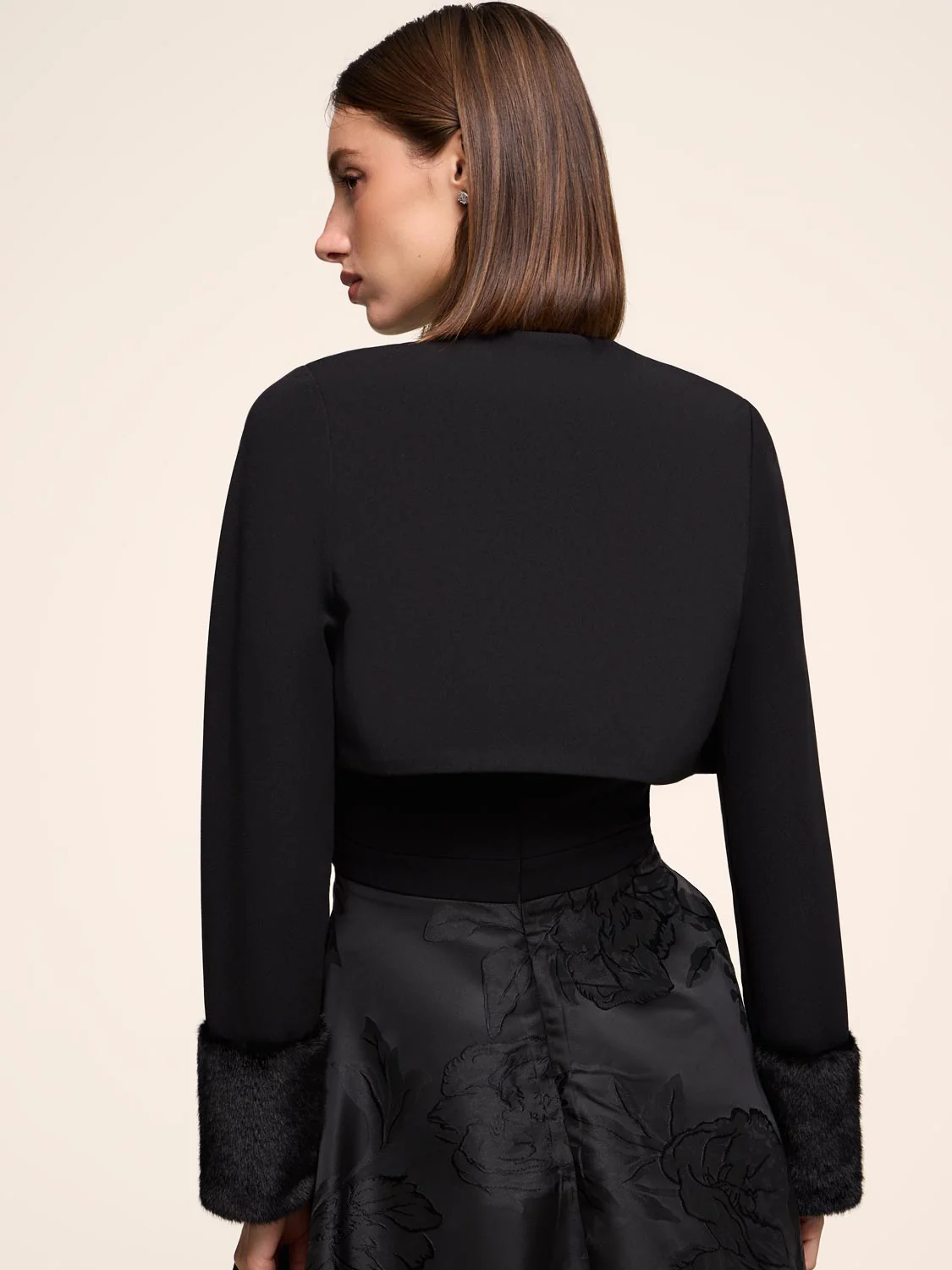 Bolero With Faux-Fur Cuffs - Image 4