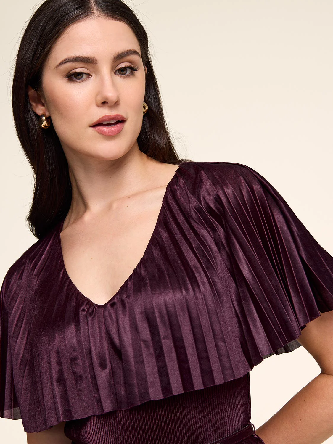 Fit & Flare Pleated Midi Dress - Image 4